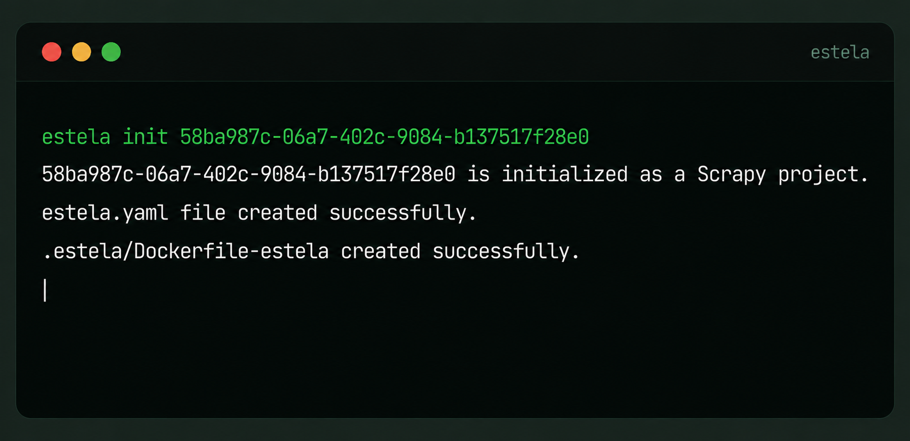 Initialize your project